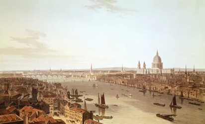 Catedral de San Pablo y la Ciudad, principios del siglo XIX